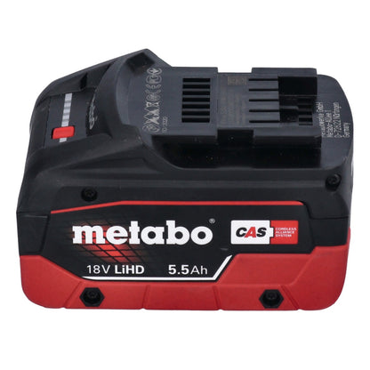 Marteau perforateur sur batterie Metabo KH 18 LTX BL 28 Q 18 V 3 J SDS plus brushless + 1x batterie 5,5 Ah + métaBOX - sans chargeur