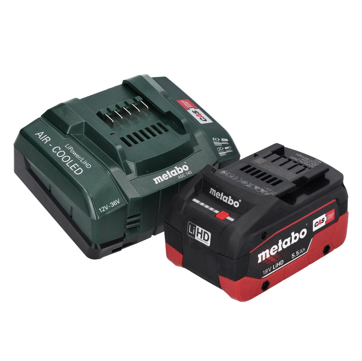 Marteau perforateur sur batterie Metabo KH 18 LTX BL 28 Q 18 V 3 J SDS plus sans balais + 1 batterie 5,5 Ah + chargeur + métaBOX