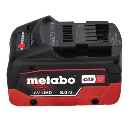 Metabo KH 18 LTX BL 28 Q Akku Bohrhammer 18 V 3 J SDS plus Brushless + 1x Akku 8,0 Ah + metaBOX - ohne Ladegerät