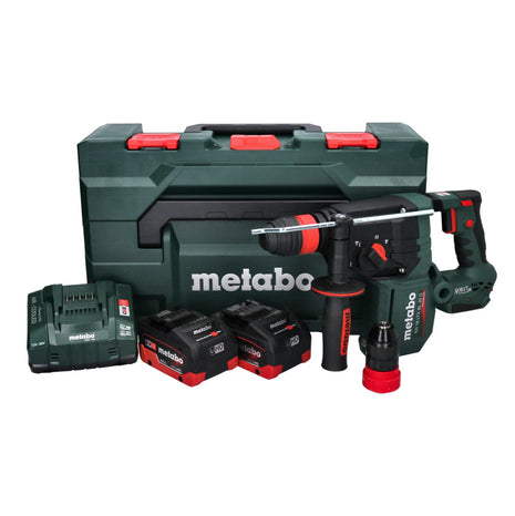 Metabo KH 18 LTX BL 28 Q Akku Bohrhammer 18 V 3 J SDS plus Brushless + 2x Akku 8,0 Ah + Ladegerät + metaBOX