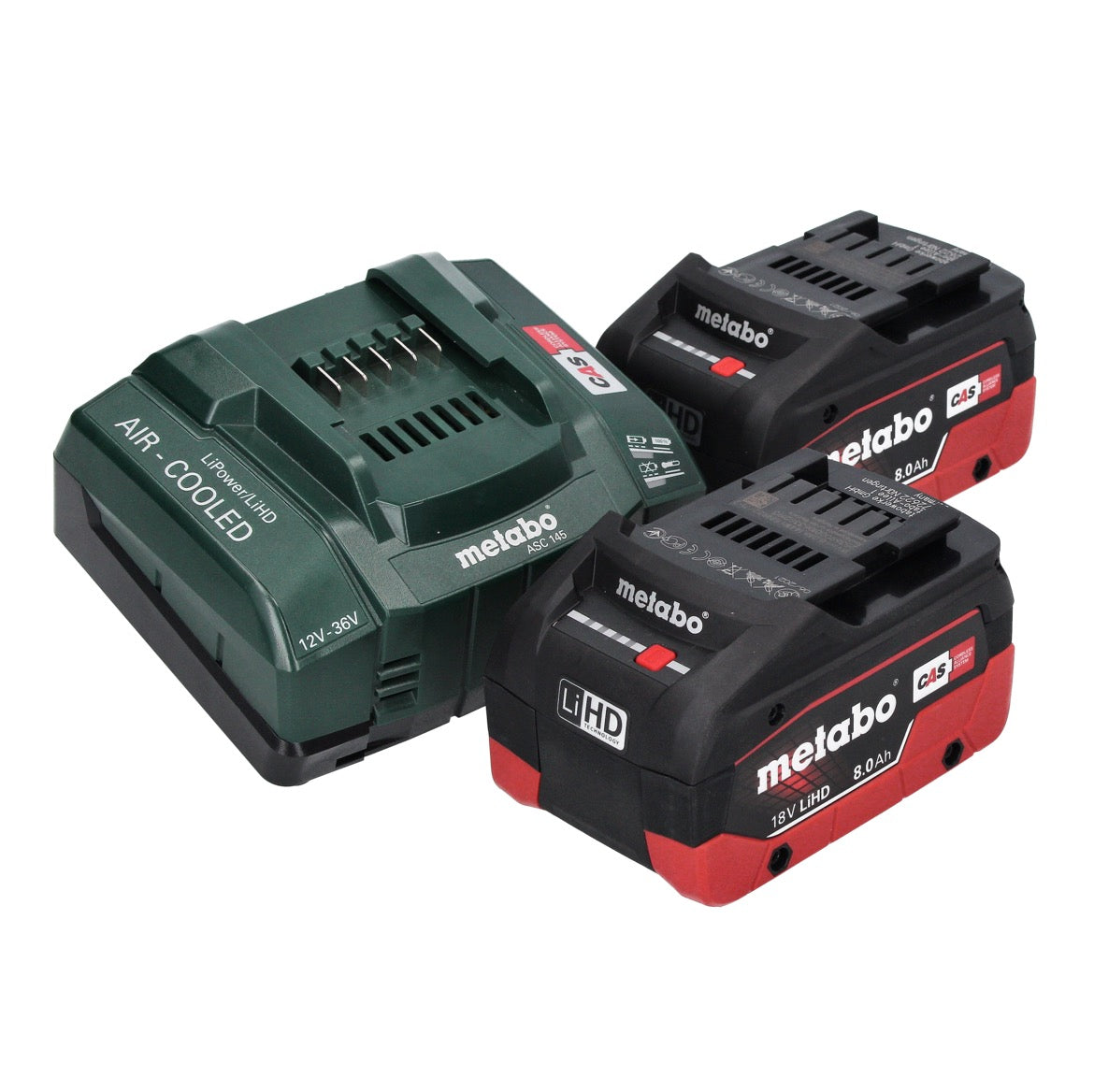 Marteau perforateur sur batterie Metabo KH 18 LTX BL 28 Q 18 V 3 J SDS plus brushless + 2x batterie 8,0 Ah + chargeur + métaBOX