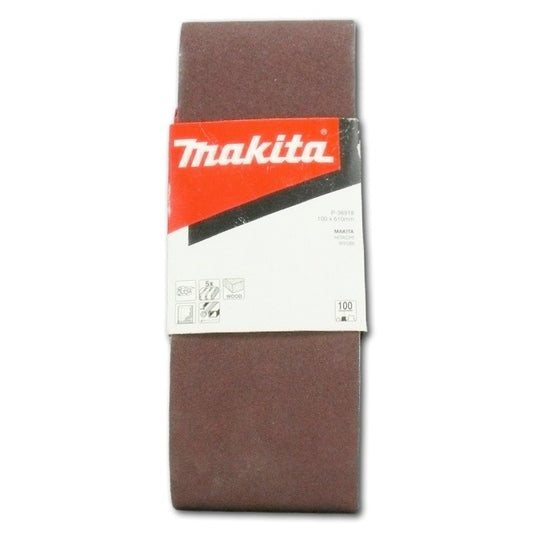5 Stk. Makita Schleifband 100 x 610 mm K 100 P-36918 für Makita Bandschleifer 9403 9404 - Toolbrothers