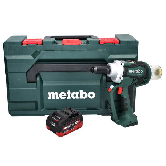 Metabo NP 18 LTX BL 5.0 Akku Blindnietpistole 18 V 10 kN Brushless + 1x Akku 8,0 Ah + metaBOX - ohne Ladegerät