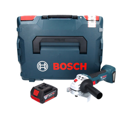 Bosch GWS 18V-7 Professional Akku Winkelschleifer 18 V 125 mm 22,23 mm Brushless + 1x Akku 5,0 Ah + L-Boxx - ohne Ladegerät