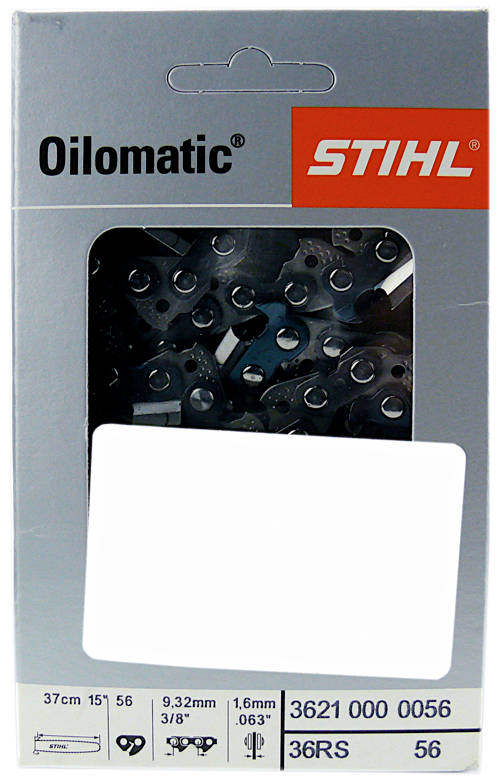 STIHL Oilomatic Sägekette 3/8" Rapid Super mit 1,6 mm Treibglieddicke - 37 cm ( 3621 000 0056 ) - Toolbrothers