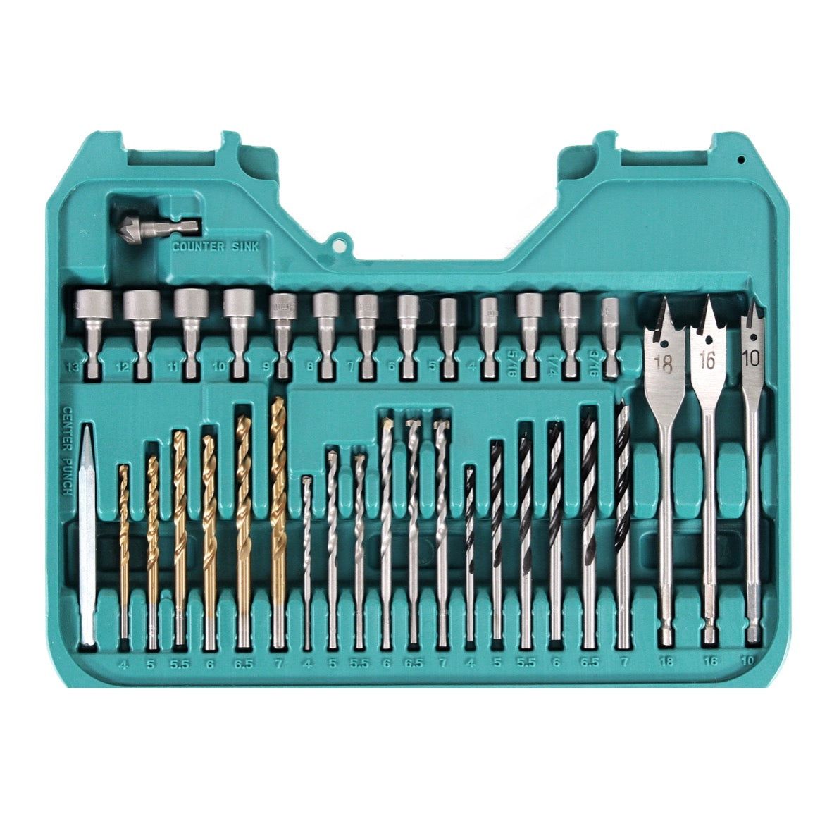 Makita P-90249 100 tlg. Bit, Bohrer & Steckschlüssel Set im Koffer - Toolbrothers