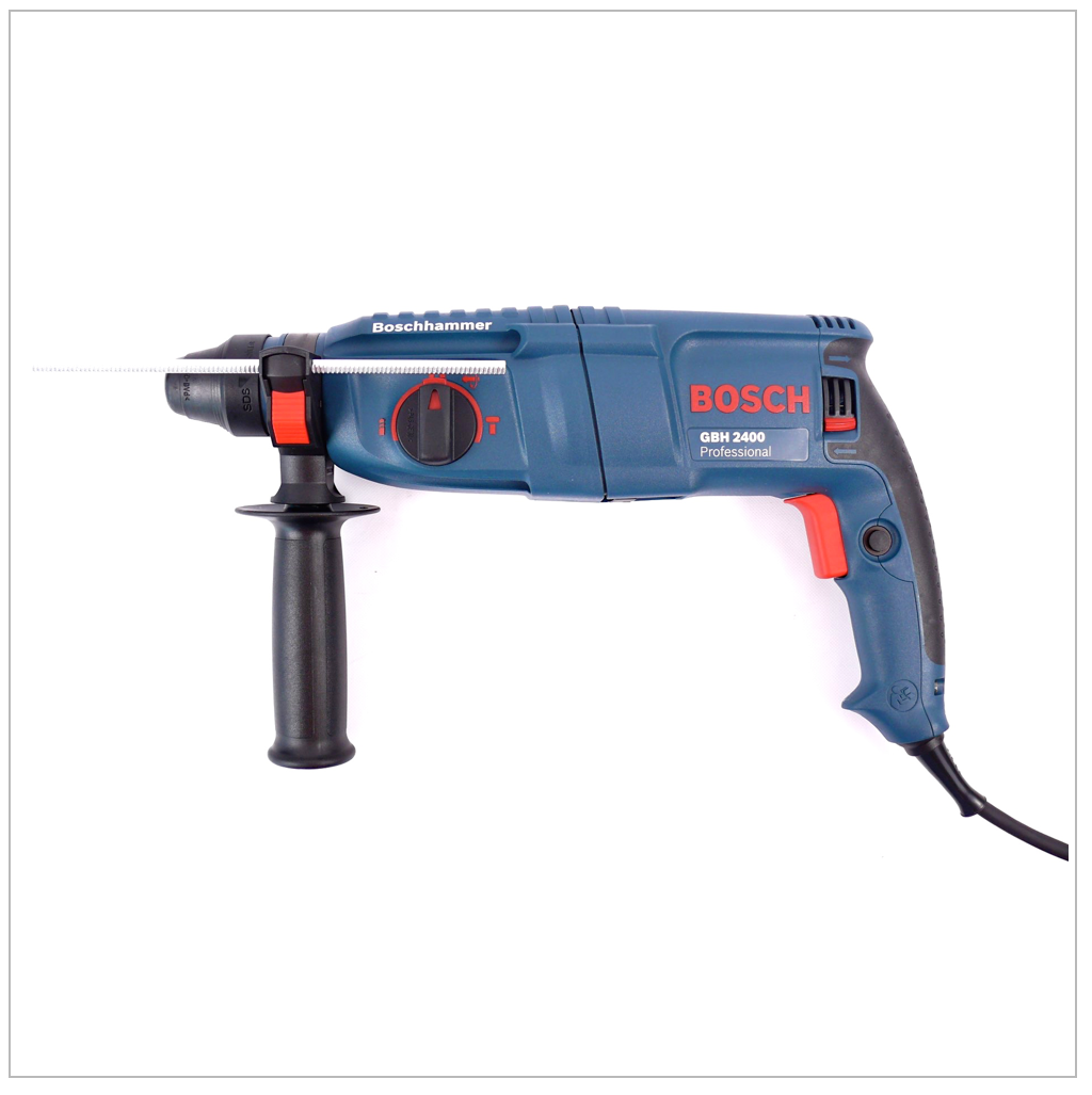 Bosch GBH 2400 SDS-Plus Professional Bohrhammer 720 W im Transport Koffer + Meissel und Bohrer - Toolbrothers