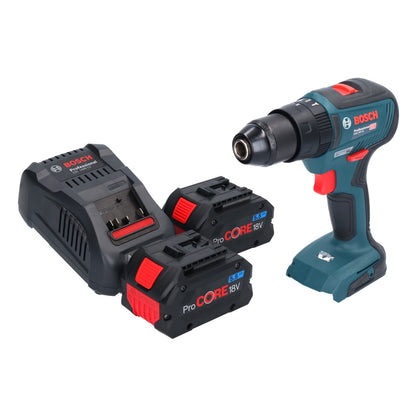 Bosch GSB 18V-55 Professional Akku Schlagbohrschrauber 18 V 55 Nm Brushless + 2x ProCORE Akku 5,5 Ah + Ladegerät - Toolbrothers