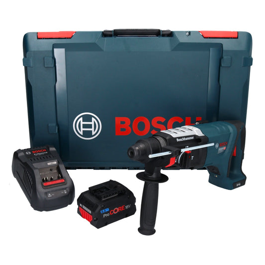 Perceuse à percussion sans fil Bosch GBH 18V-28 DC Professional 18 V 3,4 J SDS Plus sans balais + 1 batterie ProCORE 5,5 Ah + chargeur + XL-Boxx