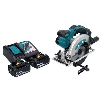 Makita DSS 610 RT Akku Handkreissäge 18 V 165 mm + 2x Akku 5,0 Ah + Ladegerät