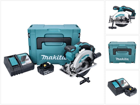 Makita DSS 610 RM1J Akku Handkreissäge 18 V 165 mm + 1x Akku 4,0 Ah + Ladegerät + Makpac