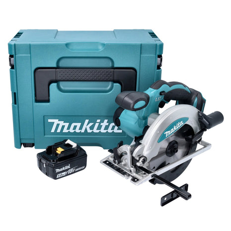 Scie circulaire sur batterie Makita DSS 610 T1J 18 V 165 mm + 1x batterie 5,0 Ah + Makpac - sans chargeur