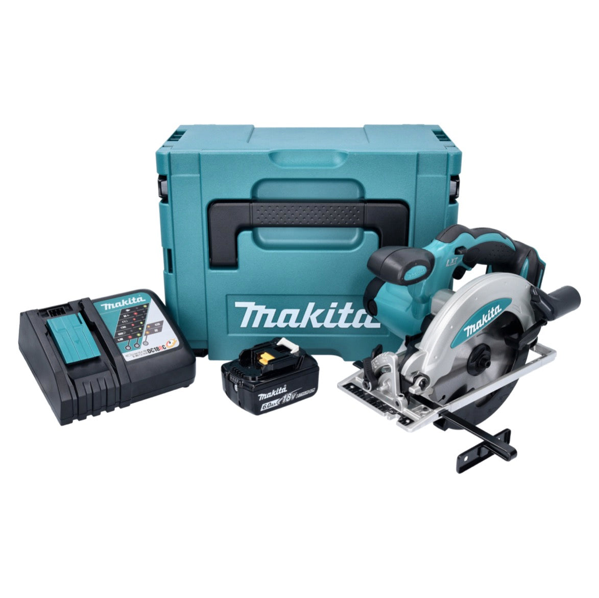 Makita DSS 610 RG1J Akku Handkreissäge 18 V 165 mm + 1x Akku 6,0 Ah + Ladegerät + Makpac