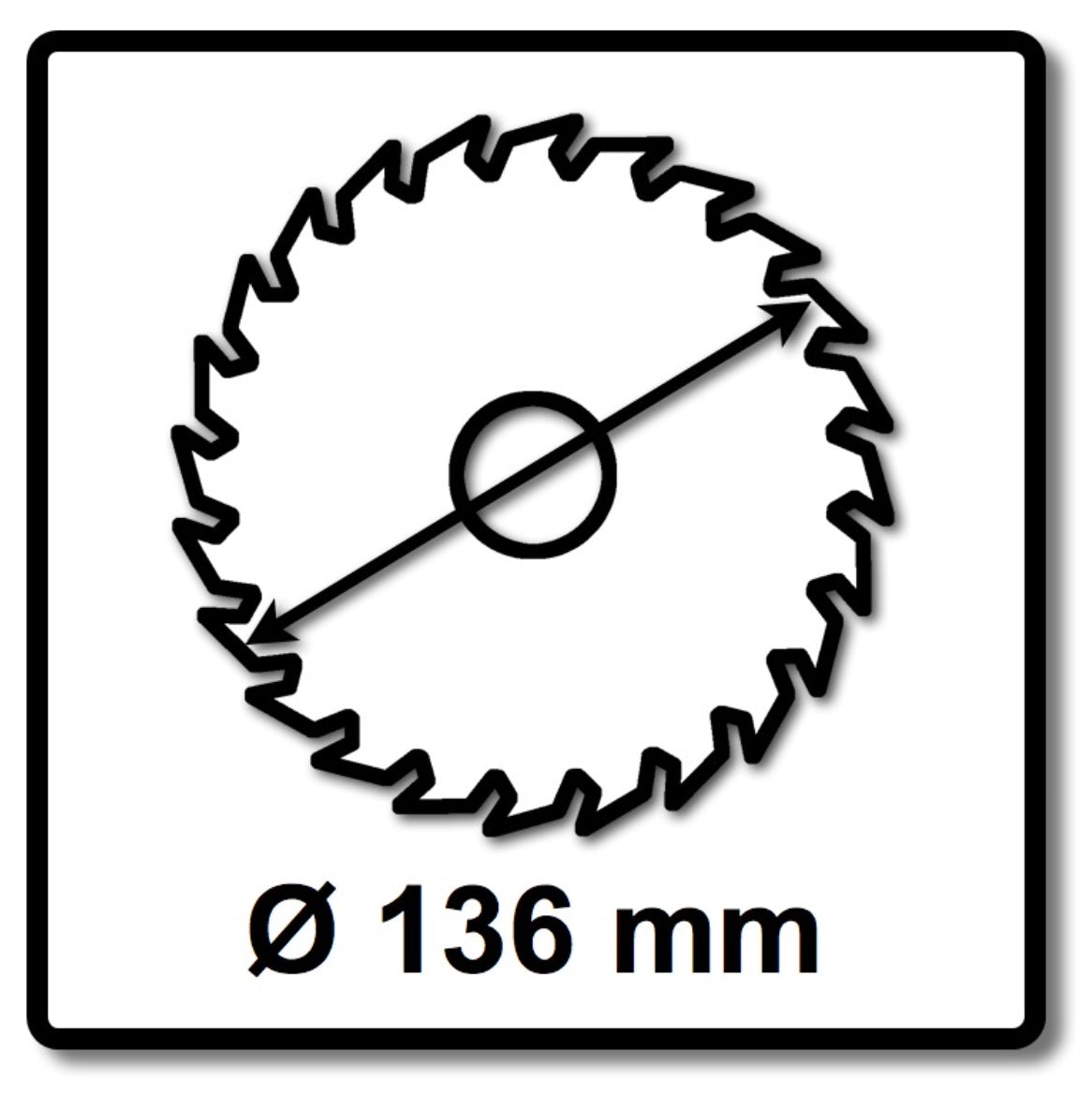 Makita CCM13625E Lame de scie SPECIALIZED EFFICUT (E-12120) 136 x 1,4 x 20 mm 25 dents pour le bois