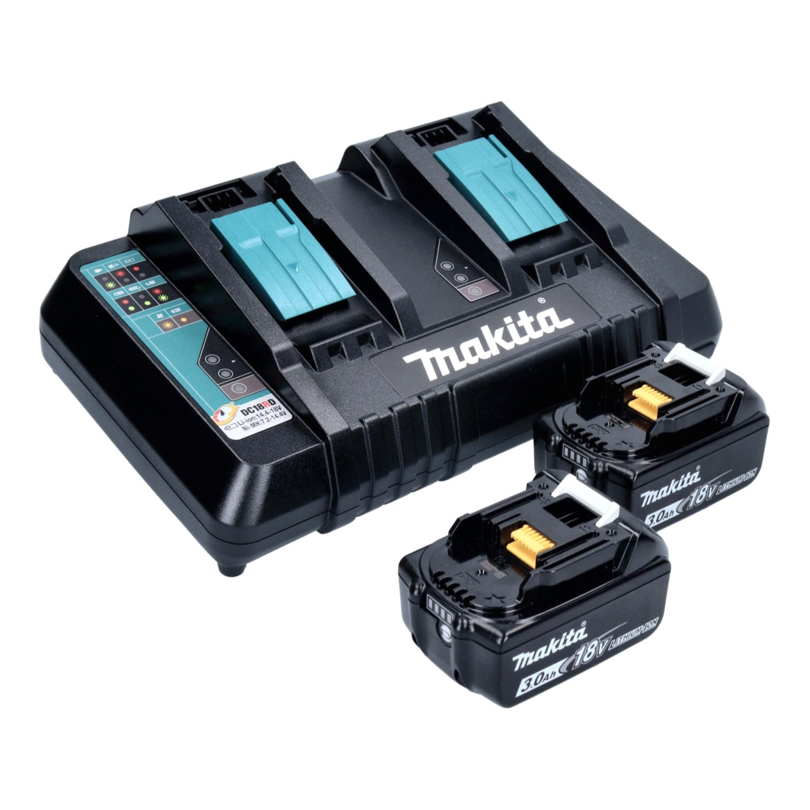 Tronçonneuse à batterie Makita DUC 406 PFB 36 V (2x 18 V) 40 cm sans balais + 2x batterie 3,0 Ah + double chargeur