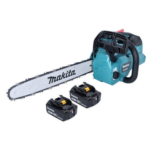 Tronçonneuse à batterie Makita DUC 406 TB 36 V (2x 18 V) 40 cm sans balais + 2x batterie 5,0 Ah - sans chargeur