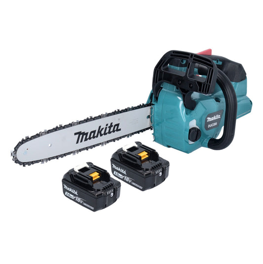 Tronçonneuse à batterie Makita DUC 356 FB 36 V (2x 18 V) 35 cm sans balais + 2x batterie 3,0 Ah - sans chargeur