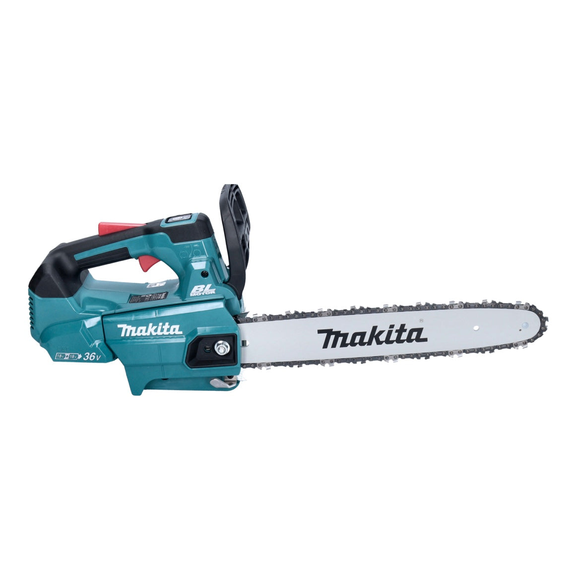 Makita DUC 356 RFB Akku Kettensäge 36 V ( 2x 18 V ) 35 cm Brushless + 2x Akku 3,0 Ah + Ladegerät