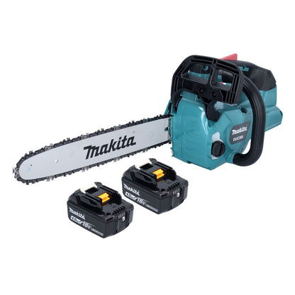 Makita DUC 356 MB Akku Kettensäge 36 V ( 2x 18 V ) 35 cm Brushless + 2x Akku 4,0 Ah - ohne Ladegerät