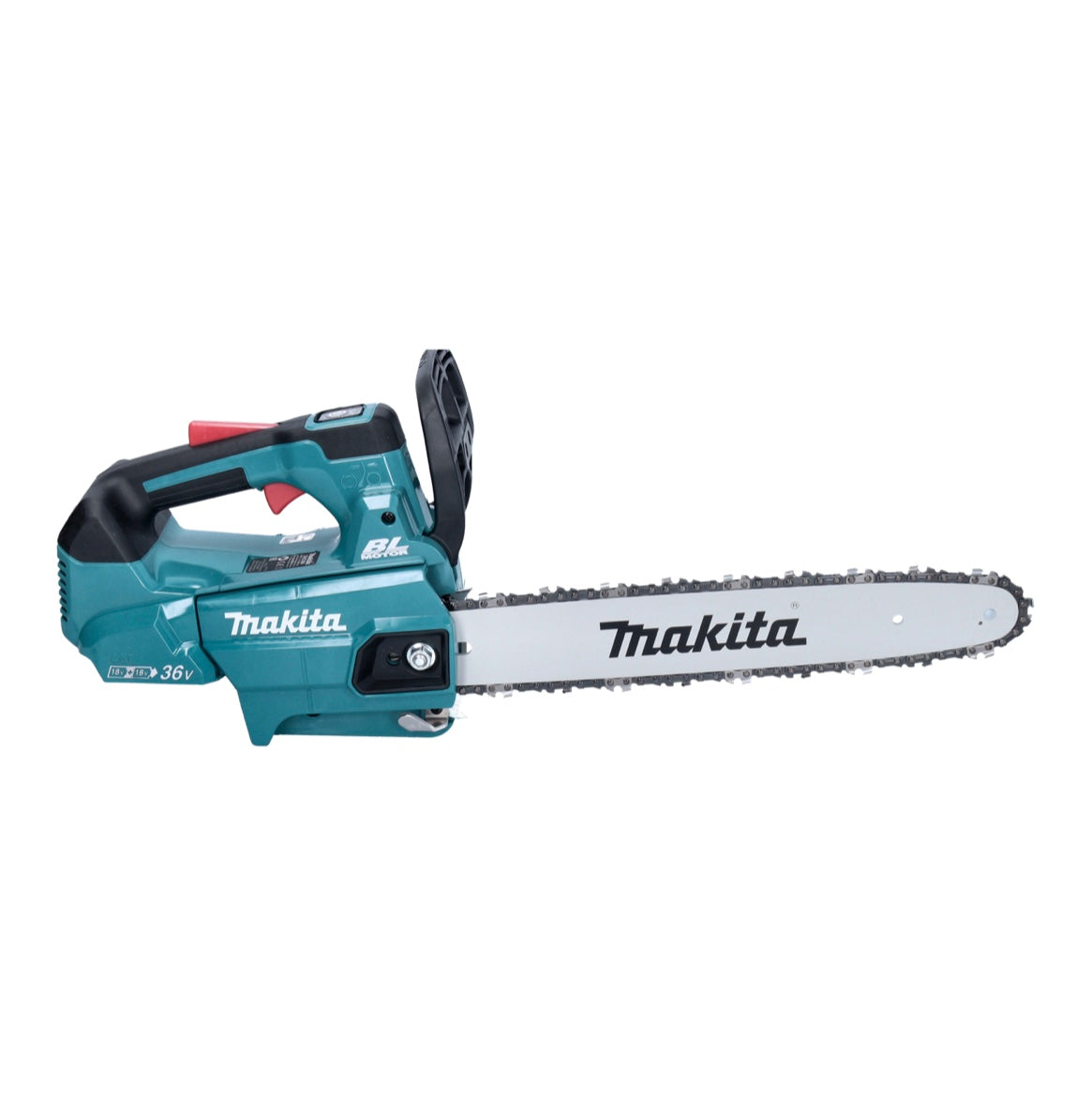 Makita DUC 356 RMB Akku Kettensäge 36 V ( 2x 18 V ) 35 cm Brushless + 2x Akku 4,0 Ah + Ladegerät