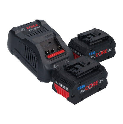 Cloueur à batterie Bosch GNH 18V-64 18 V 64 mm 1,6 mm + 2x batterie ProCORE 8,0 Ah + chargeur + L-Boxx