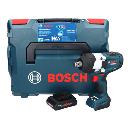 Clé à chocs rotative sans fil Bosch GDS 18V-1050 H 18 V 1050 Nm 3/4" Biturbo Brushless + 1x batterie ProCORE 4,0 Ah + L-Boxx - sans chargeur