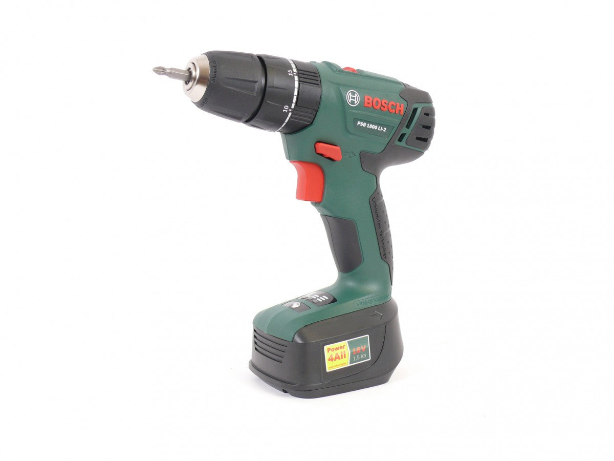 Bosch PSB 1800 Li- 2 18V Li-Ion Akku Schlagbohrschrauber, mit 2 Akkus, Ladegerät, Koffer 06039A3371 - Toolbrothers