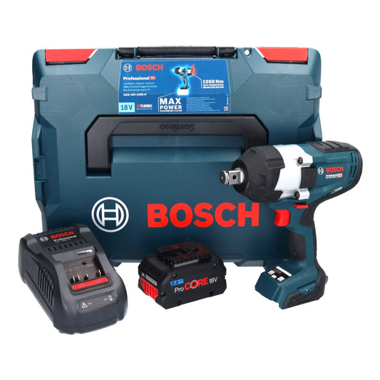 Bosch GDS 18V-1050 H  Akku Drehschlagschrauber 18 V 1050 Nm 3/4" Biturbo Brushless + 1x ProCORE Akku 8,0 Ah + Ladegerät + L-Boxx