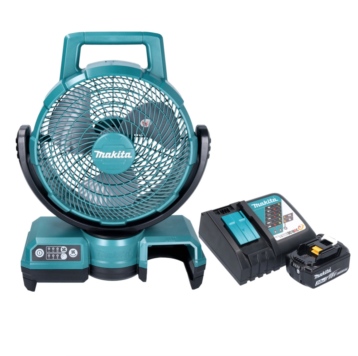 Ventilateur sur batterie Makita DCF 203 RF1 14,4 V - 18 V + 1x batterie 3,0 Ah + chargeur