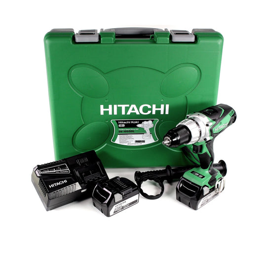 Hitachi DV 18 DSDL 18V Li-Ion Akku- Schlagbohrschrauber + 2x 5,0 Ah 18V Akku + Ladegerät + Koffer - Toolbrothers