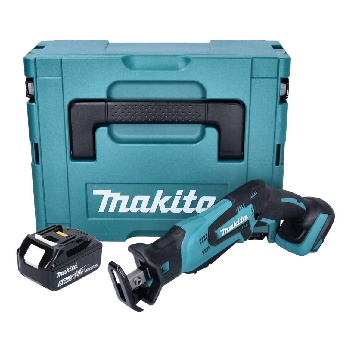 Makita DJR 185 T1J batterie Scie sabre Recipro 18 V + 1x batterie 5,0 Ah + Makpac - sans chargeur