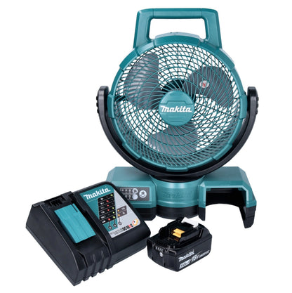 Makita DCF 203 RT1 Akku Lüfter Ventilator 14,4 V - 18 V + 1x Akku 5,0 Ah + Ladegerät