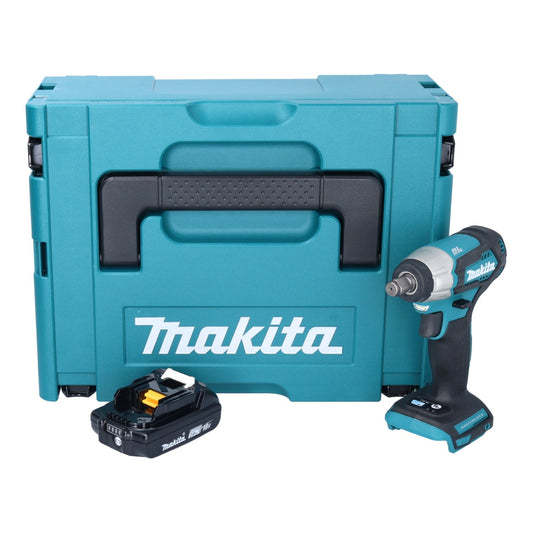 Makita DTW 181 A1J Akku Schlagschrauber 18 V 210 Nm 1/2" Brushless + 1x Akku 2,0 Ah + Makpac - ohne Ladegerät