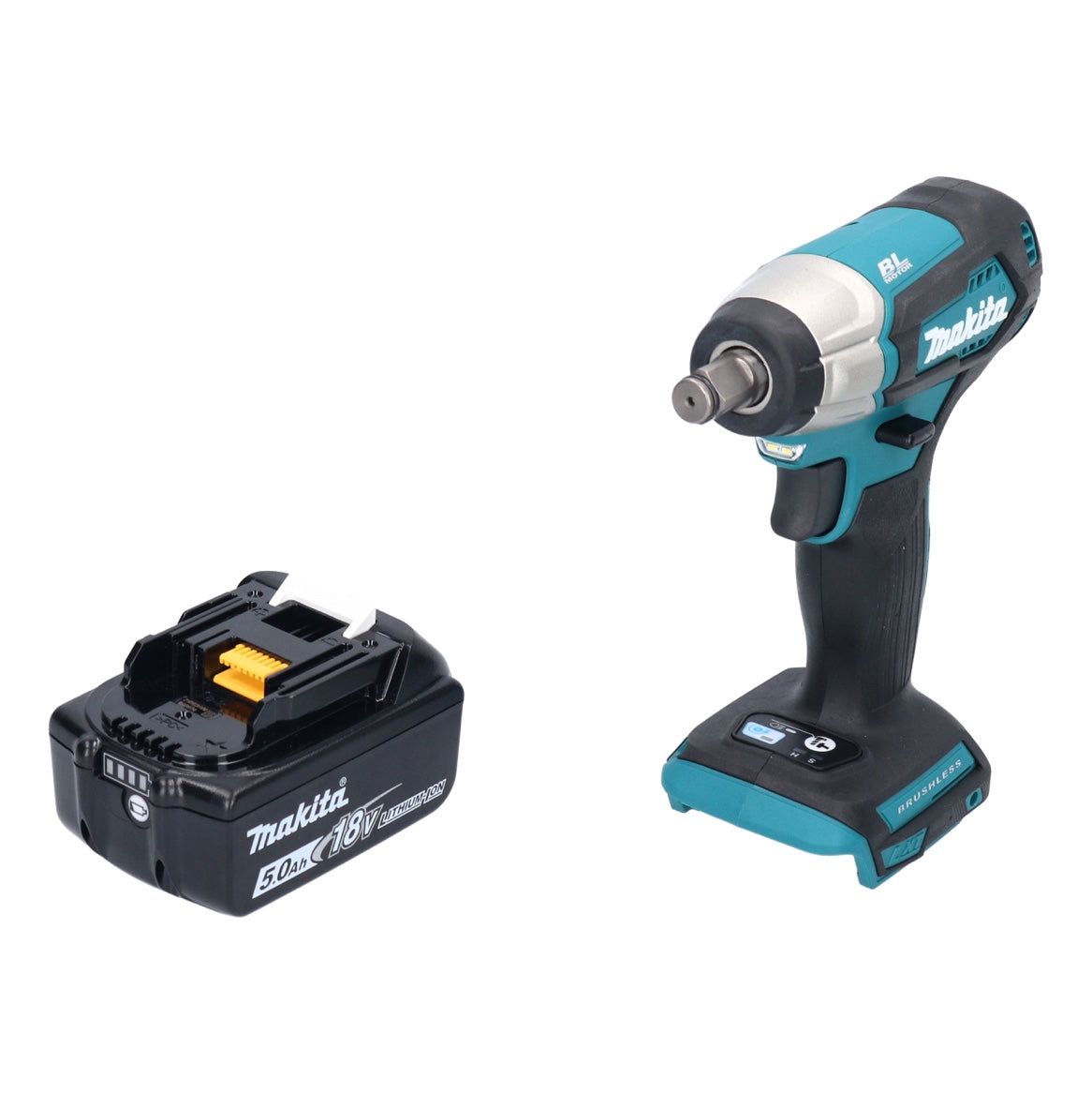 Makita DTW 181 T1 clé à chocs sans fil 18 V 210 Nm 1/2" sans balais + 1x batterie 5,0 Ah - sans chargeur