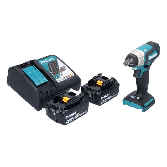 Makita DTW 181 RT Clé à chocs sans fil 18 V 210 Nm 1/2" sans balai + 2x batteries 5,0 Ah + chargeur