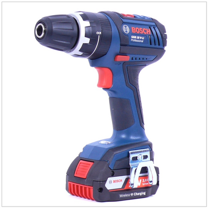 Bosch GSB 18 V-Li Professional Akku Schlagbohrschrauber, mit 2 x 2 Ah Akkus, GAL 1830 W Wireless Ladegerät, Koffer - Toolbrothers