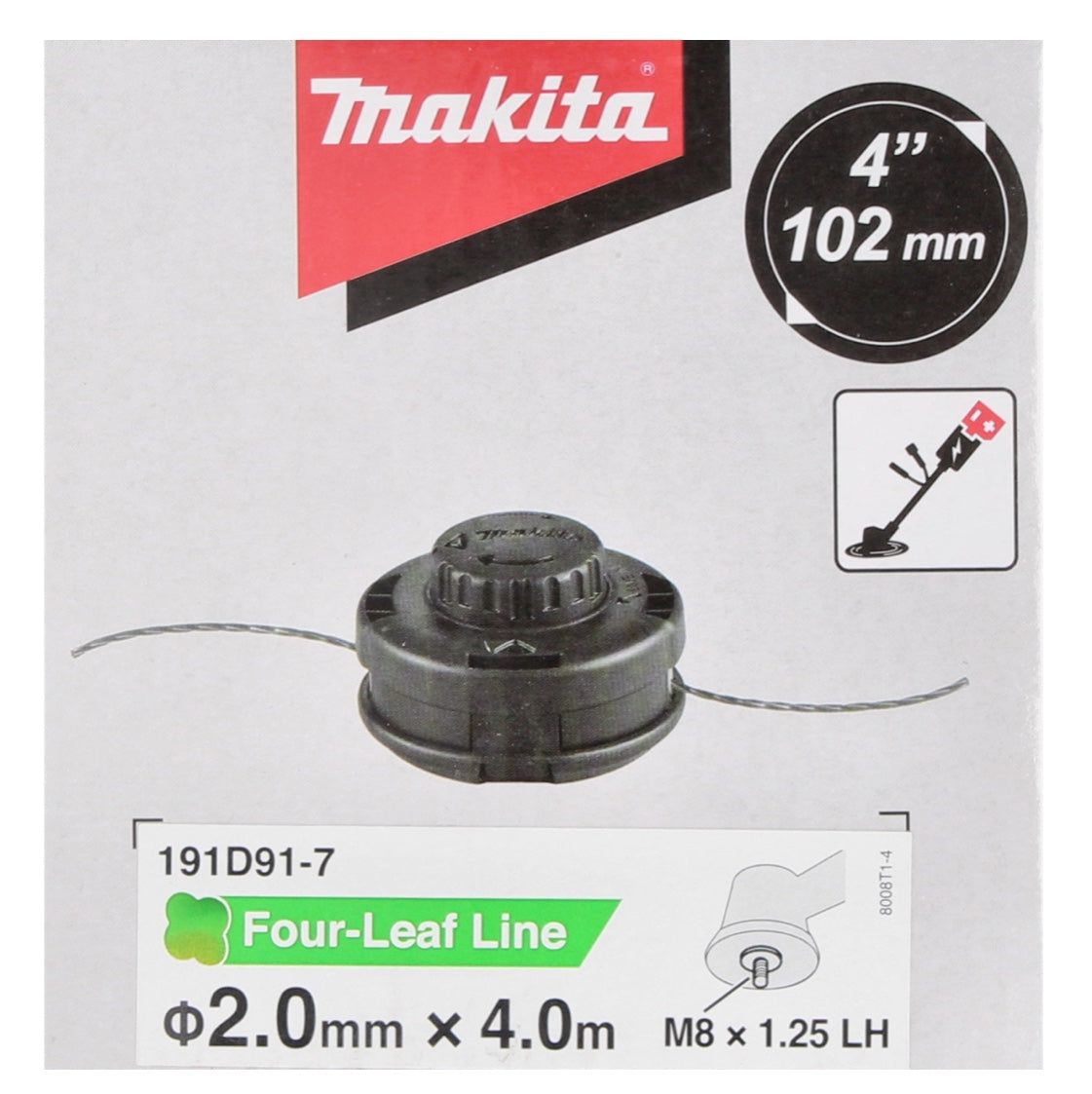 Makita 2-Fadenkopf Tap&Go 2,0 mm 2 Stk. ( 2x 191D91-7 ) für 18 V Akku Rasentrimmer DUR 187 und DUR 188