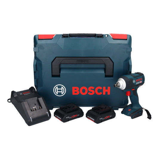 Bosch GDS 18V-300  Akku Schlagschrauber 18 V 300 Nm 1/2" Brushless ( 06019D8202 ) + 2x ProCORE Akku 4,0 Ah + Ladegerät + L-Boxx - Toolbrothers
