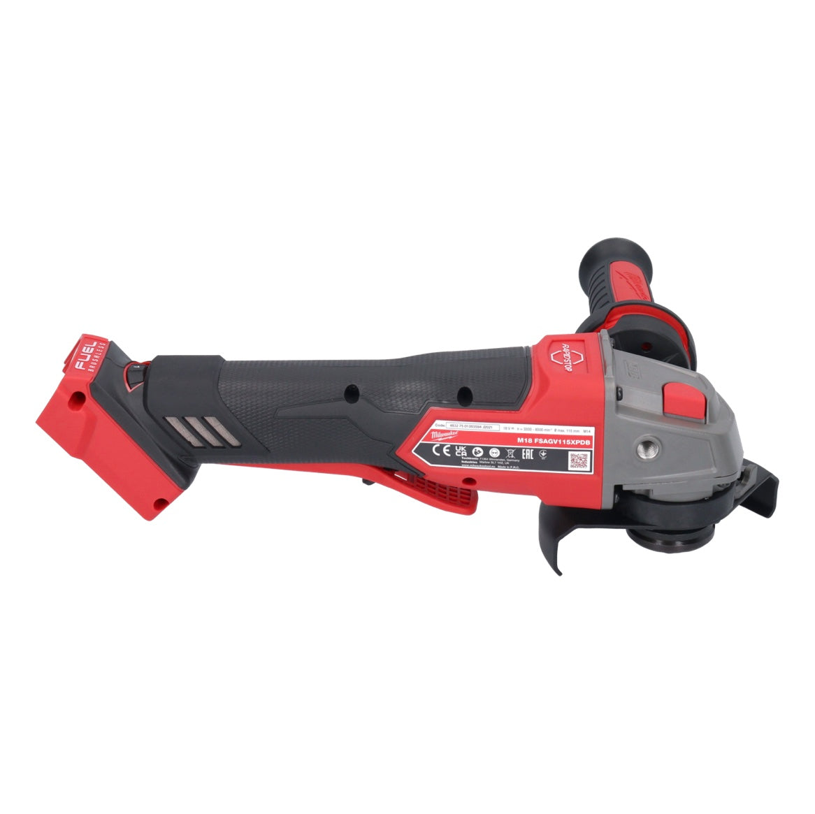 Meuleuse d'angle sur batterie Milwaukee M18 FSAGV115XPDB-301 18 V 115 mm sans balais + 1x batterie 3,0 Ah + chargeur