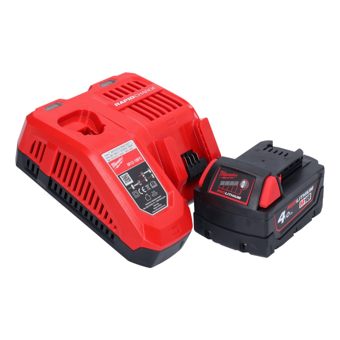 Meuleuse d'angle sur batterie Milwaukee M18 FSAGV115XPDB-401 18 V 115 mm sans balais + 1x batterie 4,0 Ah + chargeur