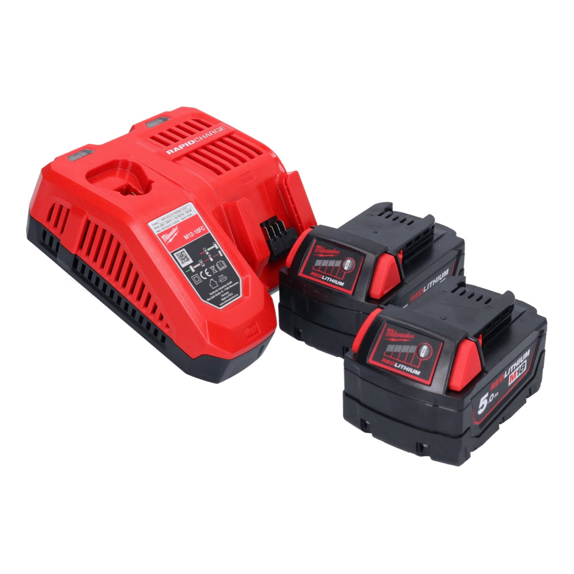 Milwaukee M18 BJS-502 Akku Stichsäge 18 V + 2x Akku 5,0 Ah + Ladegerät