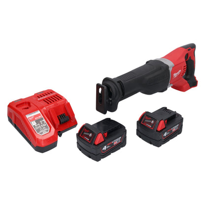 Batterie Milwaukee M18 BSX-402 Scie sabre Recipro 18 V + 2x batteries 4,0 Ah + chargeur