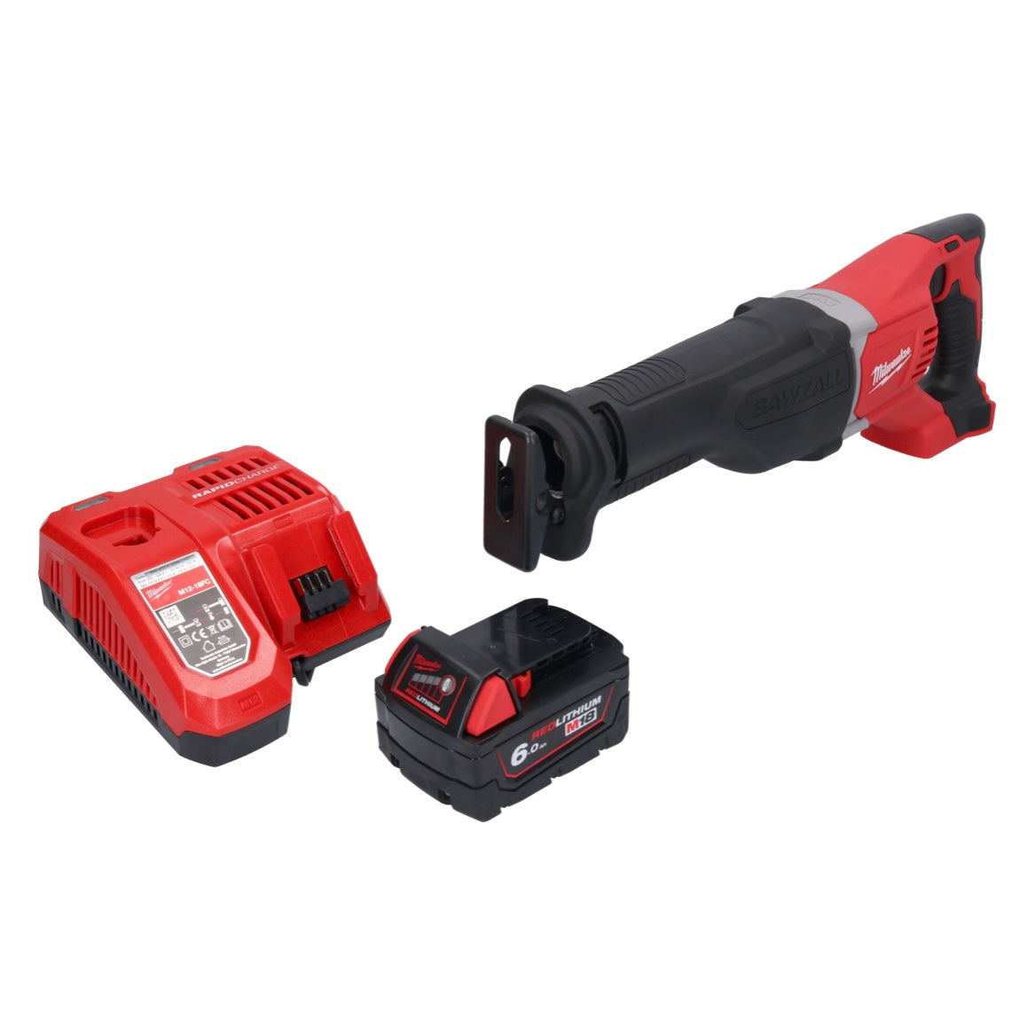 Batterie Milwaukee M18 BSX-601 Scie sabre Recipro 18 V + 1x batterie 6,0 Ah + chargeur