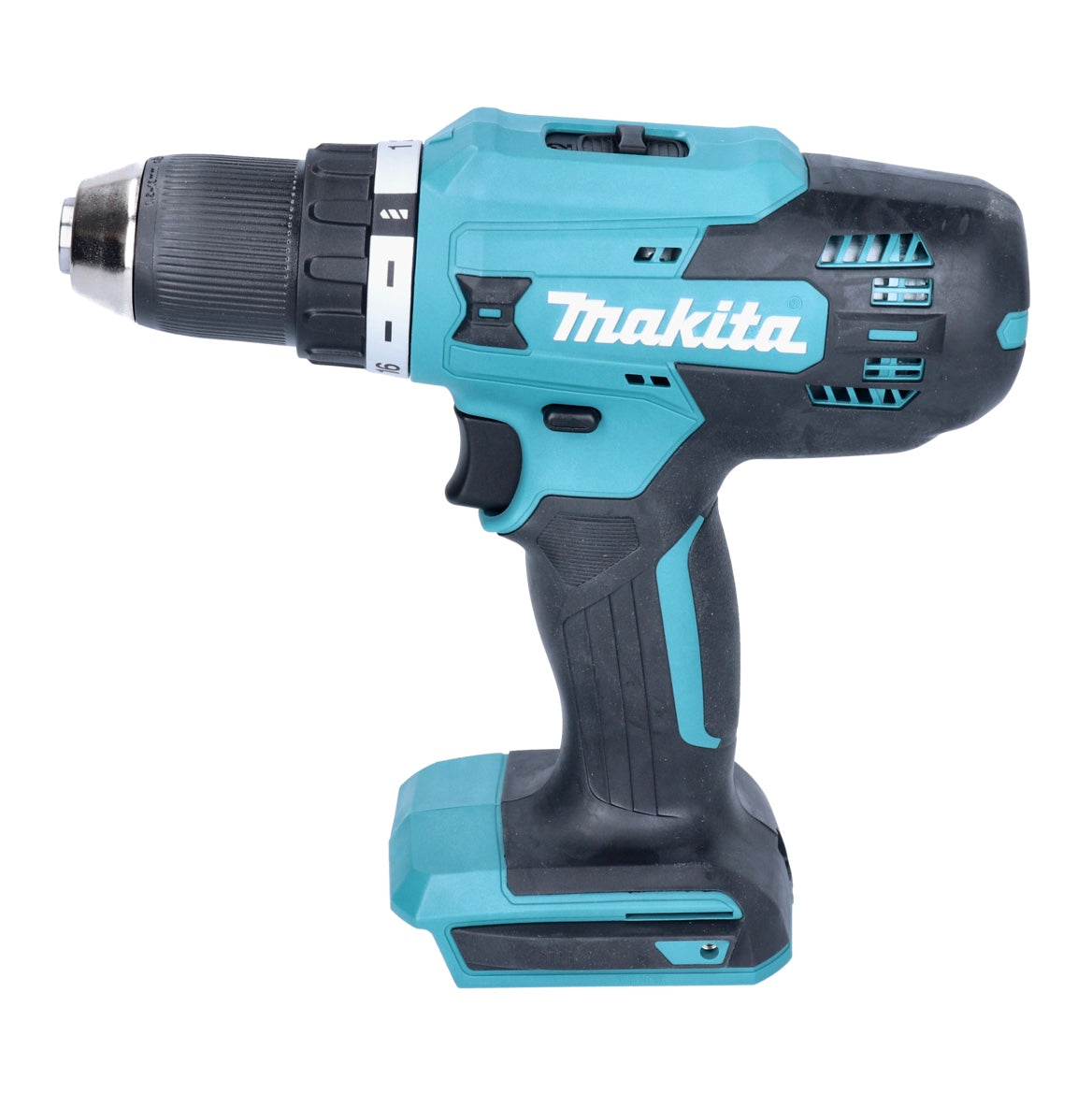 Makita DF 488 DWE10 perceuse-visseuse sans fil 18 V 42 Nm série G + coupe-herbe sans fil Makita UR 180 DZ + 2 batteries 1,5 Ah + chargeur + jeu de 101 embouts + mallette