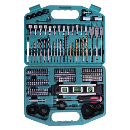 Makita DF 488 DWE10 Akku Bohrschrauber 18 V 42 Nm G-Serie + 2x Akku 1,5 Ah + Ladegerät + 101 tlg. Bit Bohrer Set + Koffer