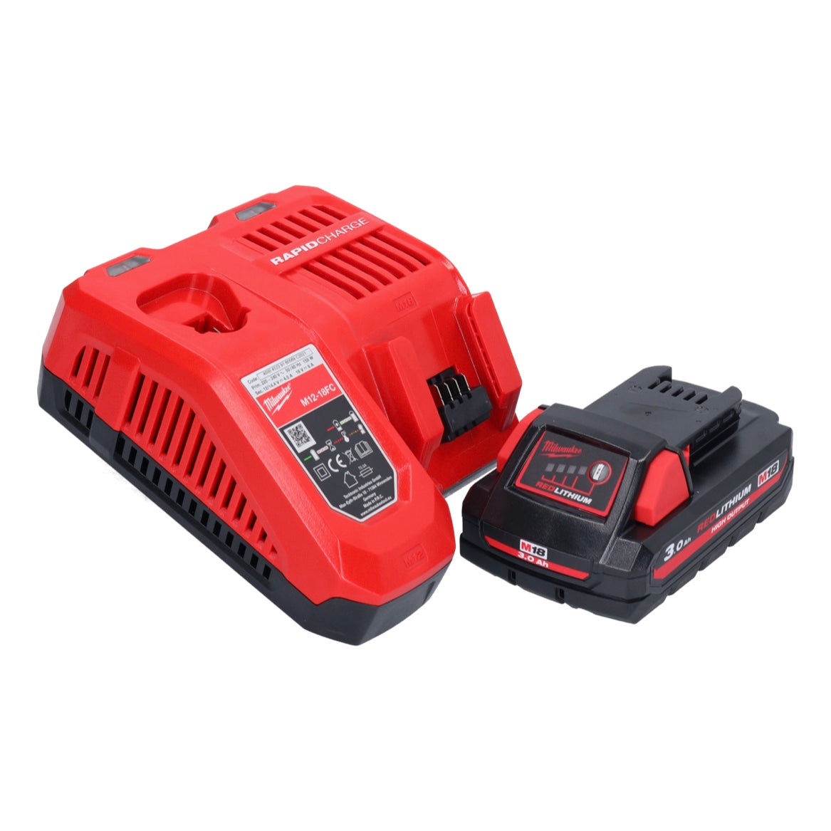 Milwaukee M18 BBL-301 Akku Gebläse 18 V + 1x Akku 3,0 Ah + Ladegerät