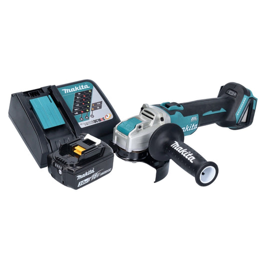 Makita DGA 521 RF1X1 Meuleuse d'angle sur batterie 18 V 125 mm X-LOCK brushless + 1x batterie 3,0 Ah + chargeur