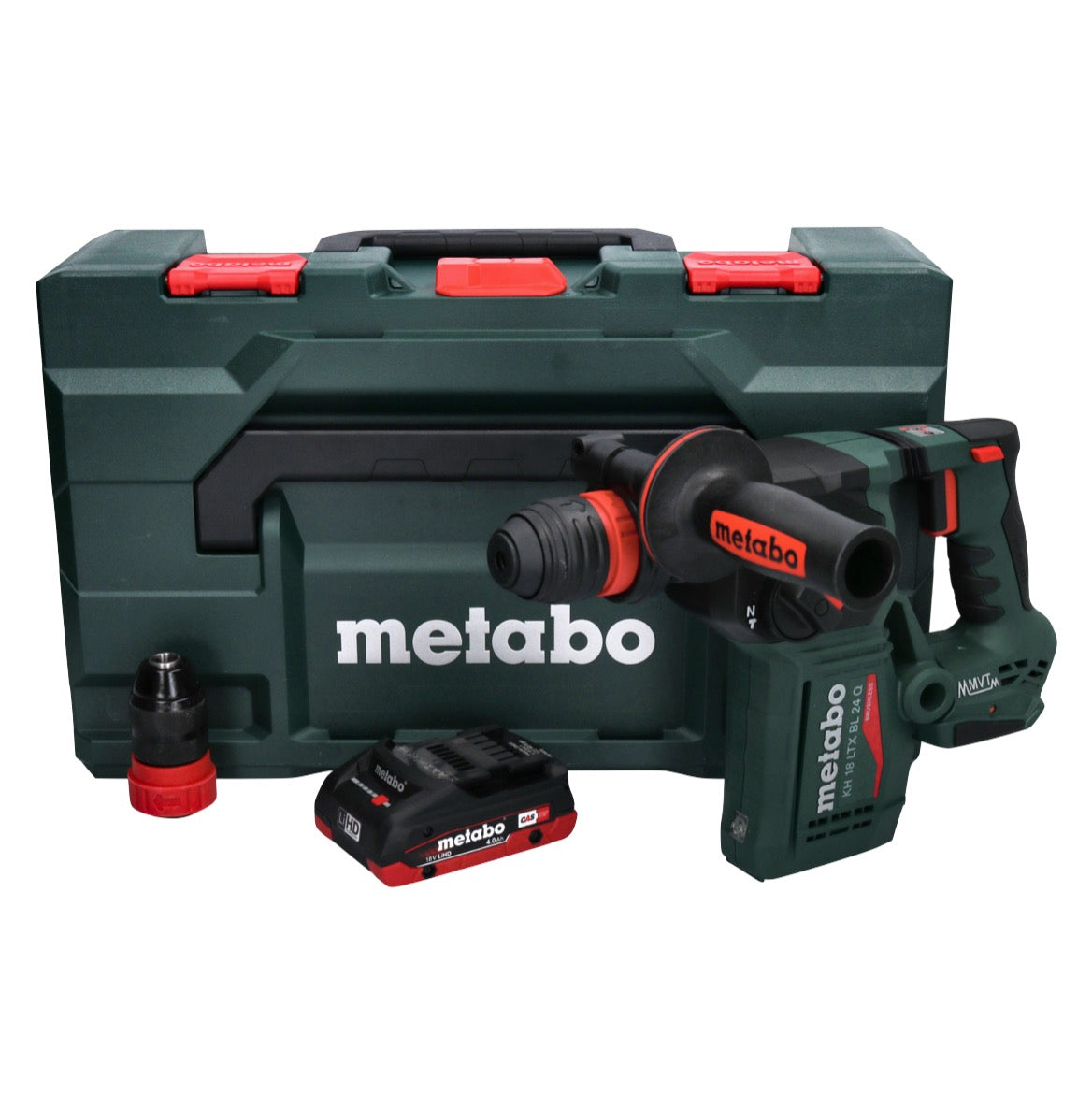 Metabo KH 18 LTX BL 24 Q marteau combiné à batterie 18 V 2,2 J + 1x batterie 4,0 Ah + metaBOX - sans chargeur