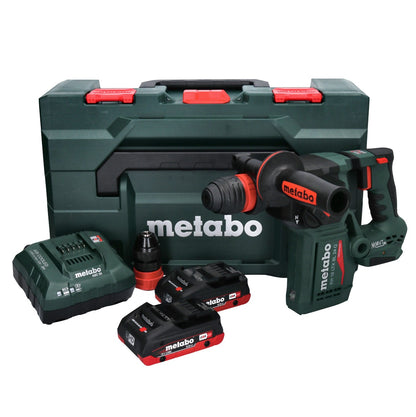 Metabo KH 18 LTX BL 24 Q marteau combiné à batterie 18 V 2,2 J + 2x batteries 4,0 Ah + chargeur + métaBOX (601714800)