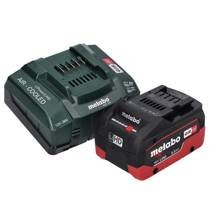 Metabo KH 18 LTX BL 24 Q marteau combiné à batterie 18 V 2,2 J + 1x batterie 5,5 Ah + chargeur + métaBOX